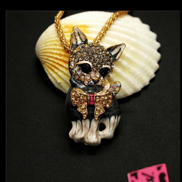 Betsey Johnson Kitten Necklace - Picture 3 of 4